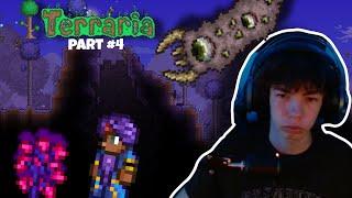 TERRARIA | Strange plants and eater of worlds defeated | Part #4