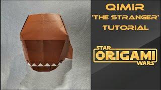 Star Wars Origami Tutorial: Qimir 'The Stranger'