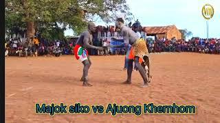 Majok siko Vs Ajuong khernhom 9/11/22 #dinka #southsudan #wrestling #mundari_song