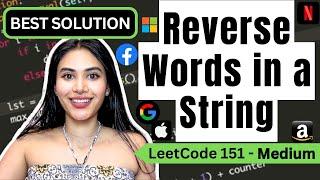 Reverse Words in a String - LeetCode 151 - Python #leetcode75