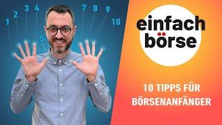 10 Tipps für Börsenanfänger