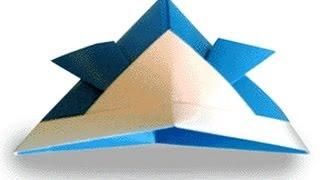 origami samurai hat complicated. оригами шляпа самурая сложная.