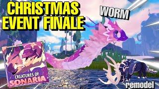 🪱NEW WORM CREATURE! CHRISTMAS EVENT FINALE 2022! | Creatures of Sonaria