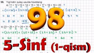 98-masala 5-sinf MATEMATIKA javoblari