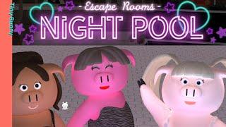 Escape Rooms Night Pool Walkthrough (NAKAYUBI) | 脱出ゲーム