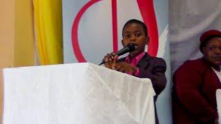 9 Year Old Kwanele Preaching a Powerful Sermon "I Was Born to Kill the Philistines"