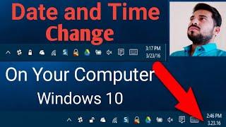 Computer date and time change on windows 10 | Date and time set in pc.