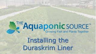 Installing Dura Skrim Liner in a Deep Water Culture Trough