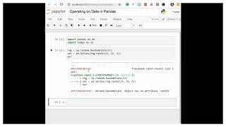 Operating on Data in Pandas || Python Tutorial || Pandas|| Data Science || Machine Learning