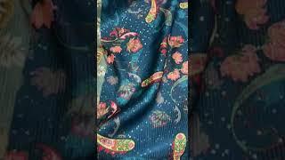 Jam Satin Full Sequence Digital Printed Fabric