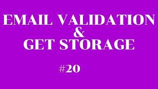 #20 || Flutter GetX Tutorial || Flutter Get Storage and Email Validation