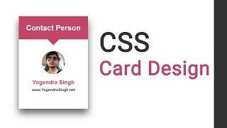 CSS Card Design Tutorial using html and css| csPoint web design tutorial