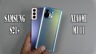 Samsung Galaxy S21 Plus 5G vs Xiaomi Mi 11 | SpeedTest and Camera comparison