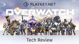 Overwatch gameplay - solid 60 fps on high graphics with Playkey.net