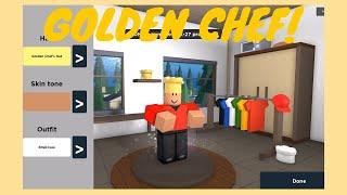 Getting the Golden Chef Badge! 300 Money! | Roblox Cook Burgers