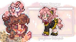 ⋆ Pony Town⋆˙ ∘₊─Anya Forger Cosplay Tutorial─₊∘  •°Spy X Family°•  ⋆˙ by szha ⋆˙