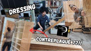 Plywood dressing room doors??!