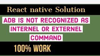 adb is not recognized as an internal or external command | How do I fix adb is not recognized