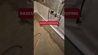 Dartmouth Basement  #basementwaterproofing #sumppump