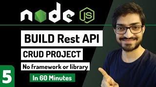 Build Rest API using Node.js | CRUD API Tutorial | Node.js Tutorial for Beginners #5