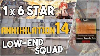 Annihilation 14 - Lingering Shangshu Trails | Low End Squad |【Arknights】