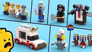 Ice Scream 8: How to make LEGO Minifigures (Every Character!)