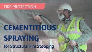 Cementitious Spraying | Fire Stopping Solution for Steel | Fire Protection | #firestopping #fire