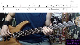 Mr. Big Stuff by Jean Knight - Bass Cover with Tabs Play-Along