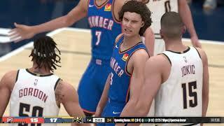 NBA 2K24 Gameplay: Oklahoma City Thunder vs Denver Nuggets - (Xbox Series X) [4K60FPS]