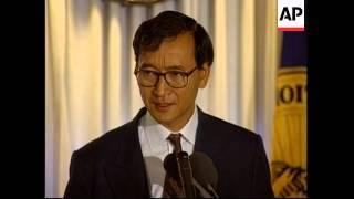 USA: CAMBODIAN OPPOSITION LEADER SAM RAINSY VISIT