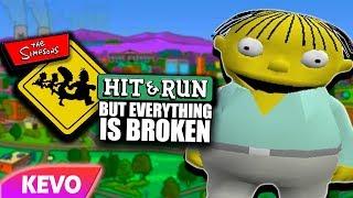 Simpsons Hit And Run but everything is broken