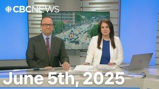 CBC Winnipeg News June 5th, 2025 | Breaking News | Manitoba Wildfires