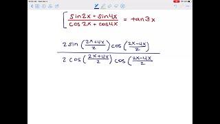 In Exercises 23–30, verify each identity. sin2 x+sin4 x/cos2 x+cos4 x=tan3 x