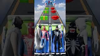 GTA V New Kiss & Punch Run Spider-man vs Venom Funny Challenge! #gta