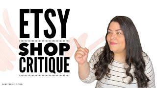 Etsy Shop Critique | Etsy SEO Tips | Etsy Helper