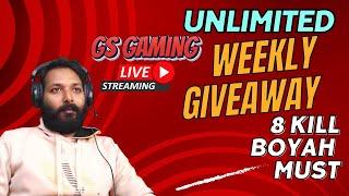 FREE FIRE LIVE GIVEAWAY FOR BOYAH  WITH GS GAMING   #freefire #shorts #video