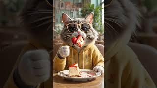 Delicious Meal for cute cat! #cats #kittens #pets #shorts #catvideos #funny