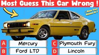 Guess the Classic Car! How Many Will You Get Right in this Auto Quiz?