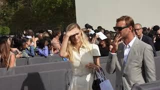 Pierre Casiraghi & Beatrice Borromeo @ Paris Fashion Week  september 2023 show Dior