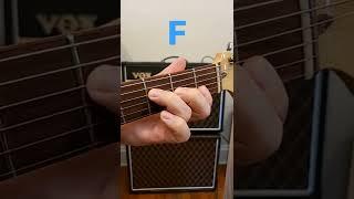 Guitar Lesson F chord #shorts #guitar #guitarlesson #beginners