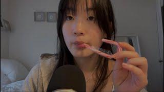 ASMR Candy Cane ️(mouth sounds!)