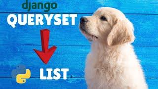 How to convert Django queryset to list #Shorts