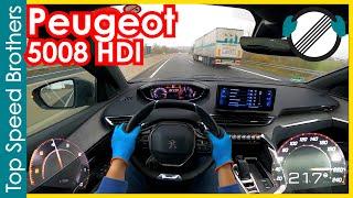 Peugeot 5008 2.0 BlueHDi 180 (2021) AUTOBAHN POV TOP SPEED  #TopSpeedBrothers