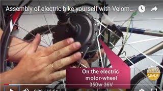 Assembly of electric bike yourself with Velomoda. Motor-wheel, battery, controller for bicycle