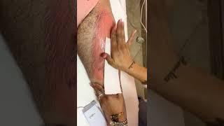 The Most Satisfying Leg Waxing Experience Ever #shorts #viral #ytsshorts #waxing