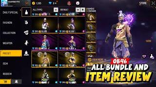 OB46 Update all item review free fire | OB46 all gun skin review free fire | free fire new event