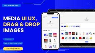 Flutter Web Drag and Drop Image Uploader | Advanced Media Management in Admin Pane