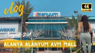 Alanyum Shopping Center | Alanya Mall Avm | Walking Tour | August 2024