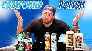 COMPOUND VS POLISHING FOR YOUR CAR | When to use compound vs polish?