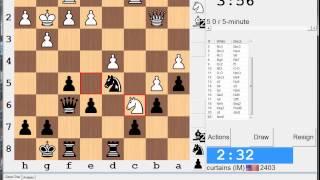 5 minute chess #302: IM Mikhail Krylov vs IM Greg Shahade